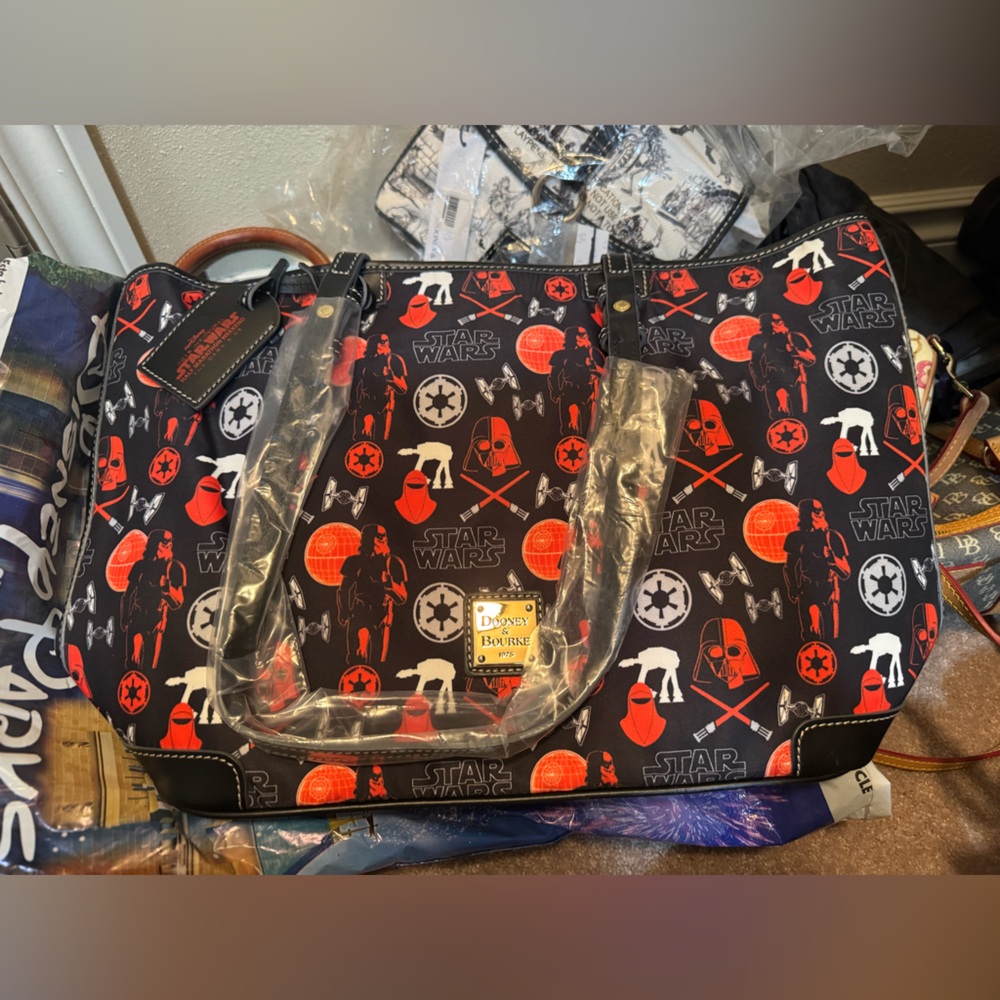 Dooney & Bourke Black and Red Star Wars Duffel Bag